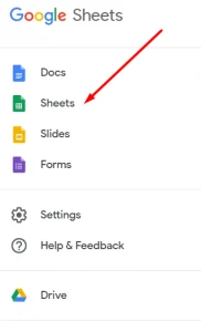 google sheets