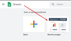 monthly budget free google sheets